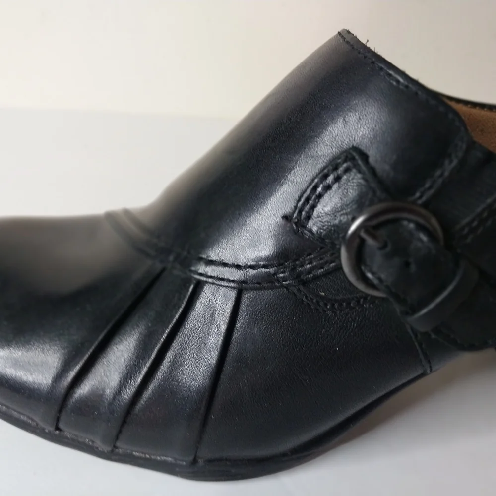 Earth Spirit Classic Black Leather Size 7 Women"s Shoes. - Picture 8 of 12